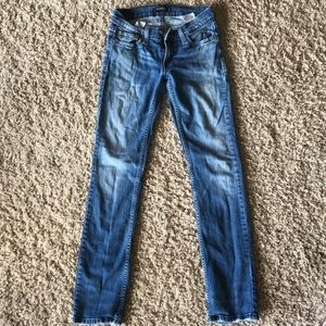 Medium to light wash jeans